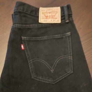 New Mens Black Levis 505 Straight Leg jeans 34x32